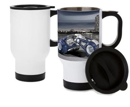 ספל טרמי לרכב 400 מ"ל עם הדפסה בעצוב אישי