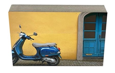 בלוק MDF גודל 9X14 ס"מ עובי הבלוק 30 מ"מ כולל חריצים לתליה