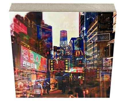 בלוק MDF גודל 14X14 ס"מ עובי הבלוק 30 מ"מ כולל חריצים לתליה